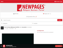 Tablet Screenshot of newpages.com.my
